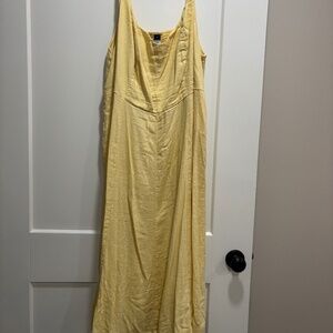 Plus Size Yellow Dress